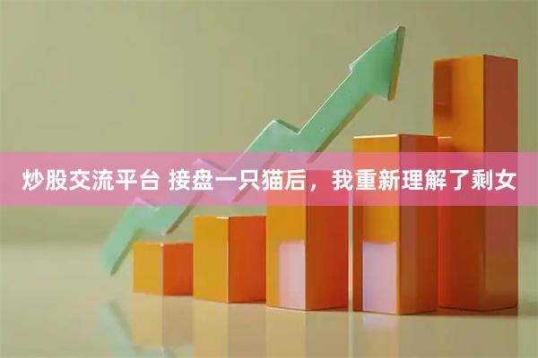 炒股交流平台 接盘一只猫后，我重新理解了剩女